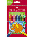 Faber-Castell Buntstifte - Dreieckig - Jumbo - 5,4 mm - 12 Stk