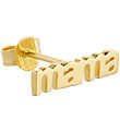 Design Letters Ohrring - 1 st. - MAMA - 18 Karat vergoldet