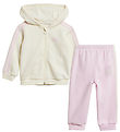 adidas Performance Sweat Set - I 3S FZ FL Jog - White/Pink