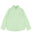 GANT Hemd - Oxford - Slime Green/Weier Streifen