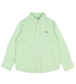 GANT Hemd - Oxford - Slime Green/Weißer Streifen