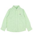 GANT Shirt - Oxford - Slime Green/White Striped