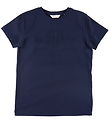 GANT T-Shirt - Ton in Ton Shield - Evening Blue
