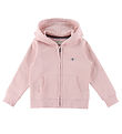 GANT Cardigan - Shield Reißverschluss - Kristall Pink