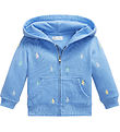 Polo Ralph Lauren Cardigan - Harbour Island Blue m. Logos