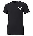 Puma T-shirt - Active Small Logo - Black w. Print