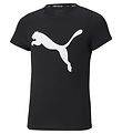 Puma T-Shirt - Active Tee - Schwarz m. Print