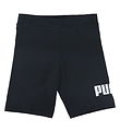 Puma Bicycle Shorts - ESS+ Logo - Black w. Print