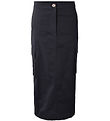 Hound Skirt - Long Cargo Skirt - Black