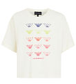 Emporio Armani T-shirt - Cropped - White w. Logos