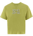 Emporio Armani T-Shirt - Limoen Groen m. Borduurwerk