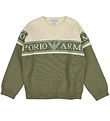 Emporio Armani Blouse - Knitted - Fantasia Verde w. White