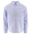 Emporio Armani Overhemd - Blauw/Wit Gestreept