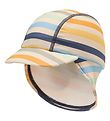 Hust and Claire Swim Hat - Fasai - UV50+ - Peony Blue w. Stripes