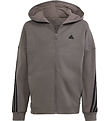 adidas Performance Cardigan - U FI 3S FZ HD - Grátt