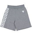 Shorts en Molleton Versace - Gris Chiné av. Blanc