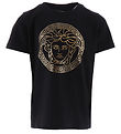Versace T-Shirt - Schwarz/Gold m. Logo