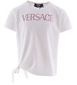 T-Shirt Versace - Blanc/Rose av. Strass