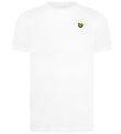 Lyle & Scott Stuttermabolur - Hvítt