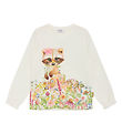 Hust and Claire Blouse - HCAmmy - Ivory w. Raccoon