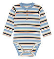 Hust and Claire Bodysuit l/s - HCBjorn - Faded Blue w. Stripes