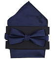 Hound Bow Tie w. Handkerchief - Navy