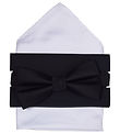 Hound Bow Tie w. Handkerchief - Black/White