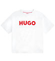 HUGO T-Shirt - Wit m. Rood
