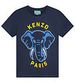 Kenzo T-Shirt - Navy m. Olifant