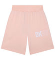 DKNY Shorts en Molleton - Rose av. Blanc