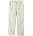 LMTD Trousers - NlfTipsy - Turtledove/Créme De Menthe Stripes