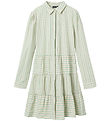 LMTD Kleid - NlfTipsy - Streifen in Turteltaube/Créme De Menthe