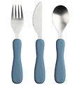 Sebra Cutlery - Silicone/Stainless Steel - Fanto - Nordic Blue