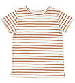 Minimalisma T-shirt - Linen - Bronze Stripes