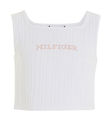 Tommy Hilfiger Topp - Monotyp Rib - Vit