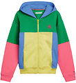 Tommy Hilfiger Cardigan - U Colorblock Monogram - Grn/Gul/Rosa/