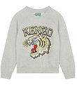 Kenzo Sweatshirt - Grau Meliert m. Tiger