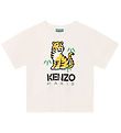 Kenzo T-Shirt - Ivory m. Tiger