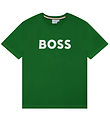 BOSS T-paita - Khaki M. Valkoinen