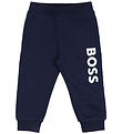 BOSS Sweatpants - Navy w. White