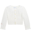 Polo Ralph Lauren Cardigan - Cropped - Knitted - White w. Pointe