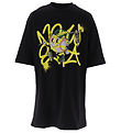 New Era Stuttermabolur - NE Spray Graphc - Svart