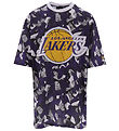 New Era Stuttermabolur - Lakers - Fjólublátt
