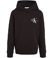 Calvin Klein Sweat  Capuche - Small Monogramme - CK Black