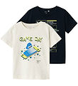 Name It T-shirt - NmmBerte - 2-Pack - Dark Sapphire/Jet Stream