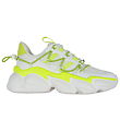 Steve Madden Shoes - Spectator - White/Neon Yellow