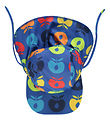Småfolk Swim Hat - UV50+ - Blue Lolite w. Retro Apples