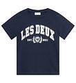 Les Deux T-Shirt - Universiteit - Dark Navy/Light Ivory