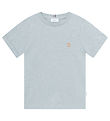 Les Deux T-Shirt - Nrregaard - Summer Ciel Mlange/Orange