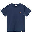 Les Deux T-shirt - Nørregaard - Noos - Dark Navy/Orange